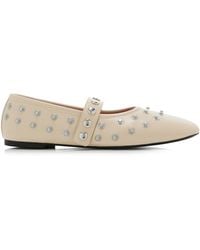 Stella McCartney - Ryder Studded Vegan Leather Ballet Flats - Lyst