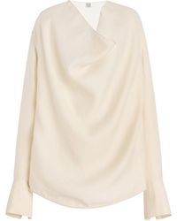 TOTEME - Cowl Neck Top - Lyst