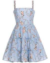 Agua Bendita - Lima Navegante Linen Mini Dress - Lyst