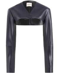KHAITE - Onno Plonge Leather Jacket - Lyst