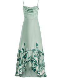 diotima mona studded satin dress Diotima Mona Studded Satin Dress - Black