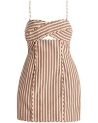 Significant Other - Valia Striped Cotton Mini Dress - Lyst