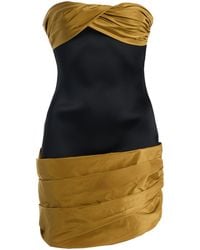 Burc Akyol - Taffeta-Trimmed Satin-Cady Mini Dress - Lyst