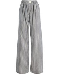 Comme Si - La Boxer Alta Cotton-Flannel Pants - Lyst