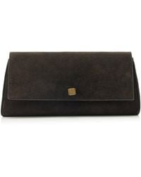KHAITE - Audrey Suede Clutch - Lyst