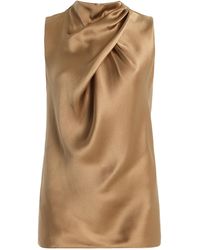 Gabriela Hearst - Melina Draped Silk Top - Lyst