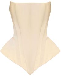 BALYKINA - Eva Satin Corset Top - Lyst