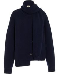 THE GARMENT - Canada Scarf-detailed Knit Wool Cardigan - Lyst