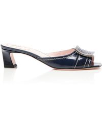 Roger Vivier - Trompette Patent Leather Mules - Lyst