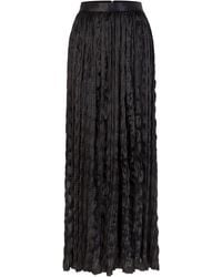 Heirlome - Emma Pleated Satin Maxi Skirt - Lyst