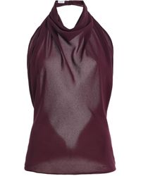 Sloan - Exclusive The Georgette Semi-Sheer Scarf Top - Lyst