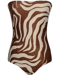 Johanna Ortiz - Alta Mar Strapless One-Piece Swimsuit - Lyst