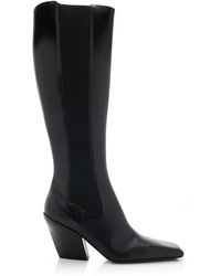 Prada - Stivali Leather Knee Boots - Lyst