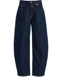 Closed - Jazzie Stretch Mid-Rise Cropped Barrel-Leg Jeans - Lyst