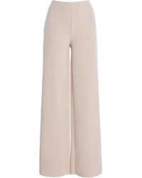Birrot - Exclusive Lay2 High-Rise Bonded-Crepe Straight-Leg Trousers - Lyst