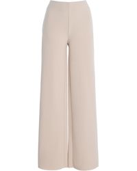 Birrot - Exclusive Lay2 High-Rise Bonded-Crepe Straight-Leg Trousers - Lyst