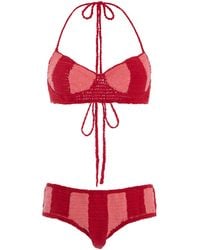 Akoia Swim - Exclusive Riviera Striped Crochet Bikini - Lyst