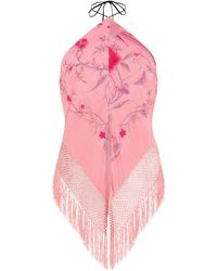 Conner Ives - Silk Piano Shawl Top - Lyst