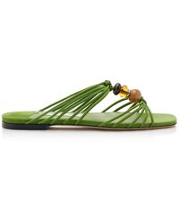 Jimmy Choo - Lova Beaded Suede Mules - Lyst