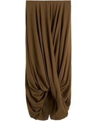 TOTEME - Cocoon Ruffled Jersey Midi Skirt - Lyst