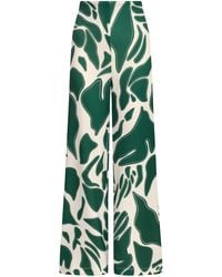 ANDRES OTALORA - Luz De Si Scuba Wide-Leg Pants - Lyst