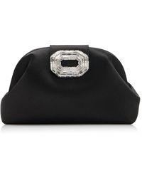 AMINA MUADDI - Camelia Satin Clutch - Lyst