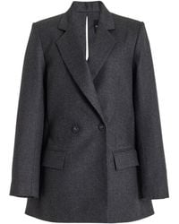 Brandon Maxwell - The Riley Double-breasted Wool-blend Jacket - Lyst
