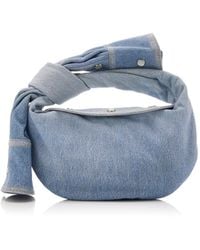 Bottega Veneta - Mini Jodie Denim-Printed Leather Bag - Lyst