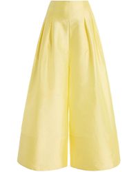 Chan Luu - Exclusive La Isla Taffeta Wide-Leg Pants - Lyst