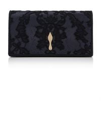 Christian Louboutin - Bettina Satin Lace Clutch - Lyst