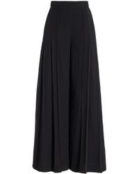 Carolina Herrera - Pleated Wide-leg Pants - Lyst