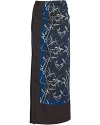 Proenza Schouler - Anais Printed Stretch Cady Maxi Skirt - Lyst