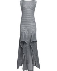 Alaïa - Ladder-Stitched Cotton-Blend Midi Dress - Lyst