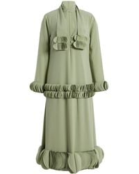 Alexis - Zuella Ruffled Crepe Midi Dress - Lyst