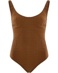 Lisa Marie Fernandez - Marilyn Seersucker One-Piece Swimsuit - Lyst