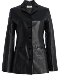 Kallmeyer - Benny Longline Leather Blazer - Lyst