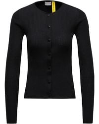 Moncler Genius - X Ee72 By Edward Enninful Wool Cardigan - Lyst