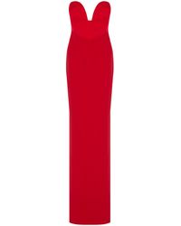 The New Arrivals Ilkyaz Ozel Feathered Neckline Sheath Dress