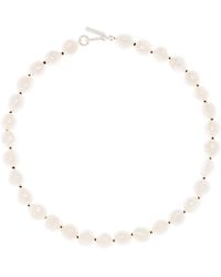 Sophie Buhai Simple Baroque Pearl Necklace in Sterling Silver / wh