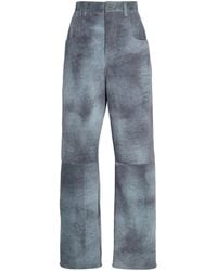 Bottega Veneta - Relaxed Suede Wide-Leg Pants - Lyst
