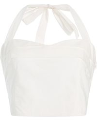 Posse - Rue Cotton Halter Top - Lyst