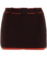 Siedres - Exclusive Jasmy Ribbed-knit Mini Skirt - Lyst