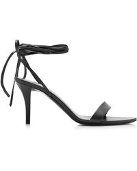 The Row - Maud Lace-up Leather Sandals - Lyst
