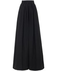 Ralph Lauren - Vannesa Cotton-Blend Wide-Leg Pants - Lyst