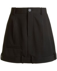 Balenciaga - Deconstructed Twill Mini Skirt - Lyst