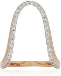 Marie Mas - Radiant 18k Rose Gold Diamond Ring - Lyst