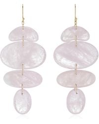 Ten Thousand Things - Small Oval Totem 18k Yellow Gold Morganite Earrings - Lyst