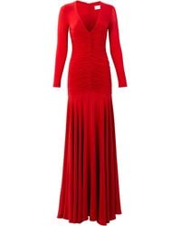 knee length dresses for ladies CurveWow V-Neck Ruffle Hem Floral Maxi Dress Navy Ditsy – Curvewow main image 0