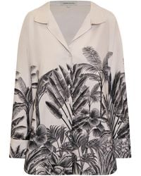 ANDRES OTALORA - Un Tej Oversized Printed Linen Shirt - Lyst