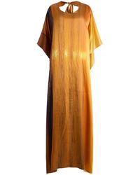 Marie Adam-Leenaerdt - Sunet Landscape Silk Maxi Dress - Lyst